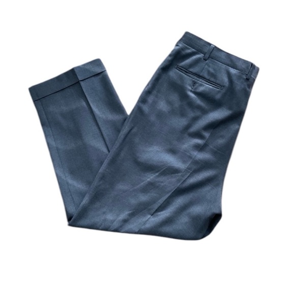 PAL ZILERI Gray Dress Suit Pants 100% wool. Made In Italy - Picture 3 of 8